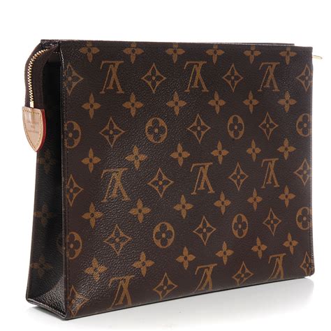 pouch 26 lv|Toiletry Pouch On Chain Monogram Canvas .